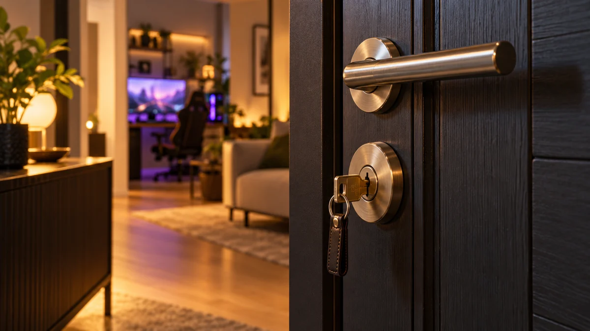 Fechadura de porta residencial